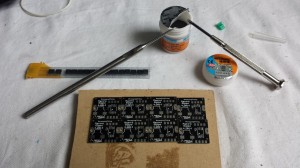 Placing solder paste
