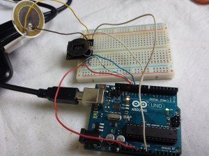Programming and testing on a breadboard